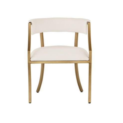 Ada Dining Chairs with Sandberg Parchment - Set of 2 | Ballard Designs, Inc.