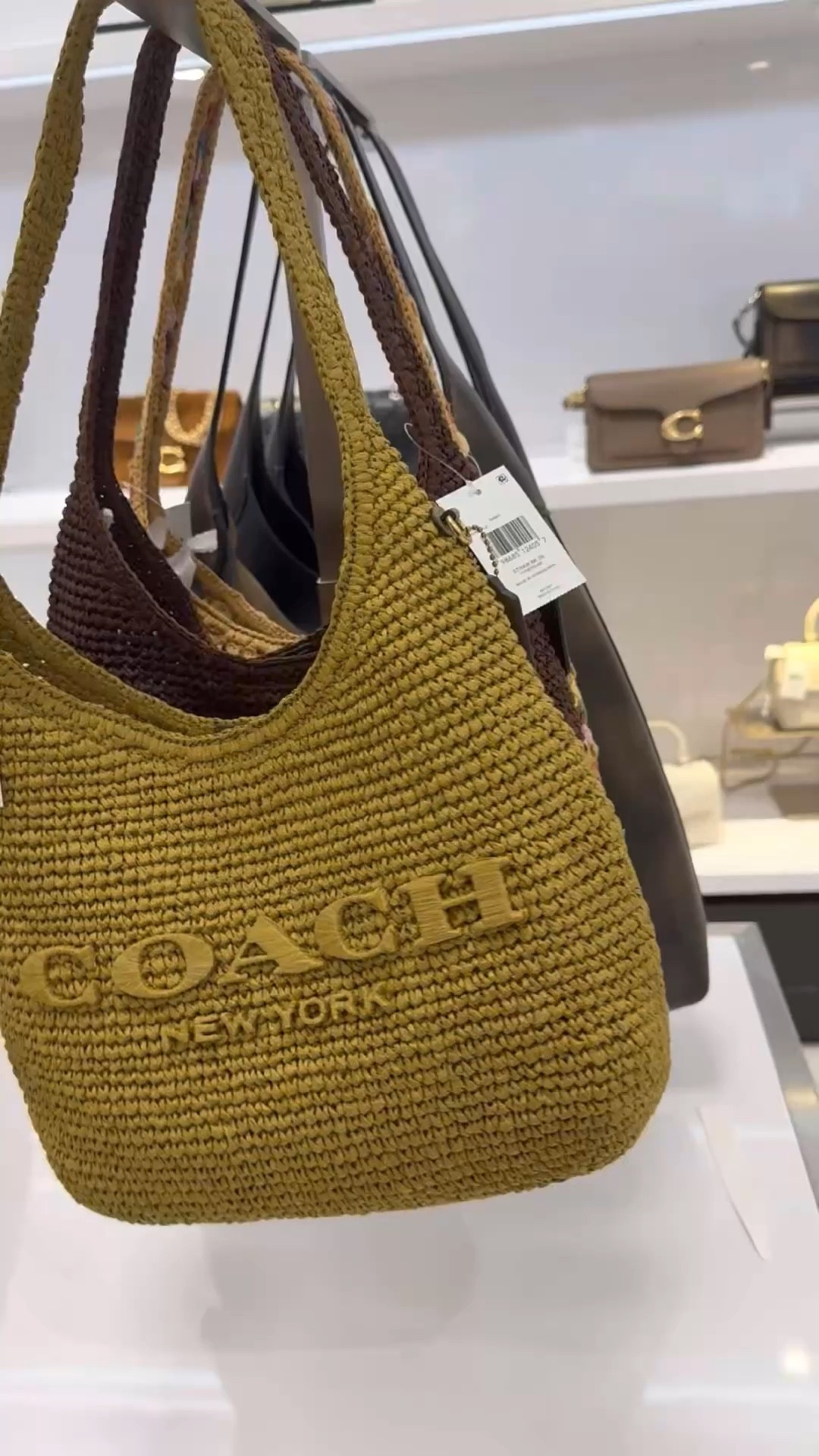 Here are some of the new released coach bags that I saw the other day. There’s an assortment of Brooklyn bags in straw as well as they kisslock bags in straw. They also had the new clay color available for the Chelsea bag and there were multiple tabs available. ￼

#LTKmomlife #LTKspringtrends #LTKspring