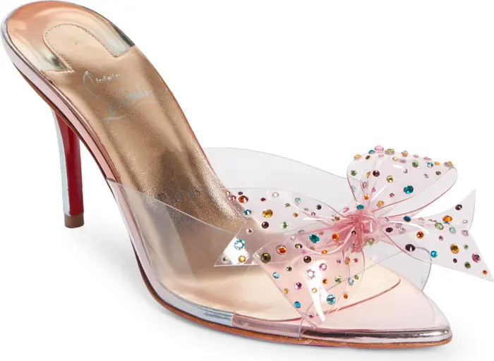 Crystal Embellished Pointed Toe Slide Sandal (Women) | Nordstrom