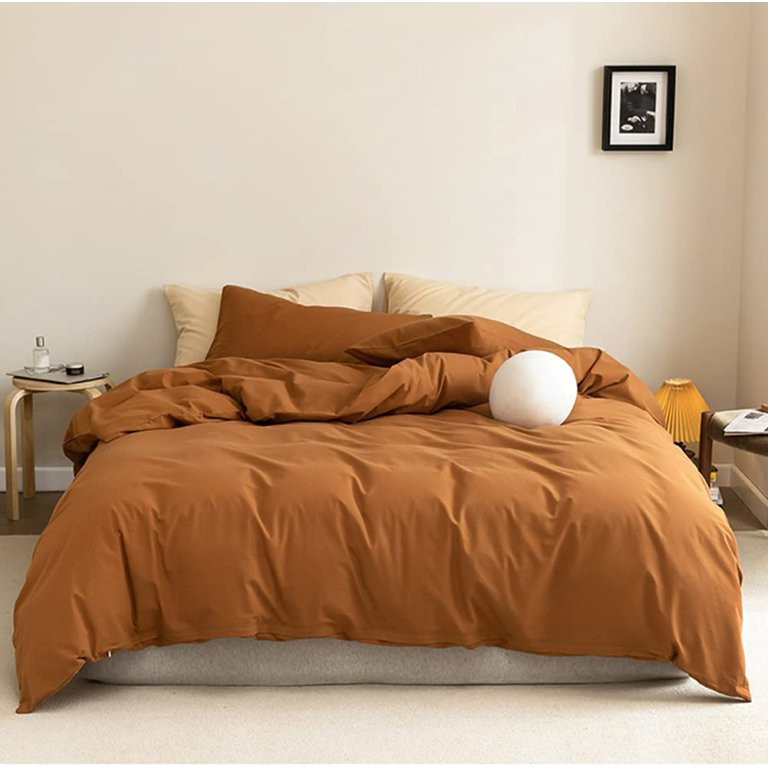 Pumpkin King Size Comforter Set Burnt Orange Comforter Terracotta Bedding Comforter Sets King Rus... | Walmart (US)