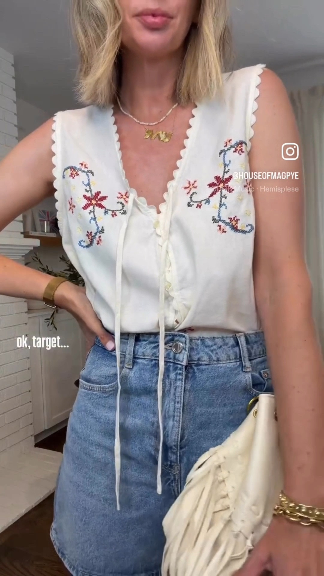 when target hits… 😮‍💨 
sizing info below for ya…

WHITE BEADED STRAP CAMI - small
PINK HALTER - small
WHITE VEST - small
LIGHT BLUE JEANS - 4
WHITE TEE - medium
USA TANK - small
WHITE SWEATSHIRT - medium
GREEN SHORTS - medium
BLUE SET - small in both pieces

target style. summer style. summer savings. july 4 outfit. @Target

#LTKootd #LTKgrwm #LTKOver40