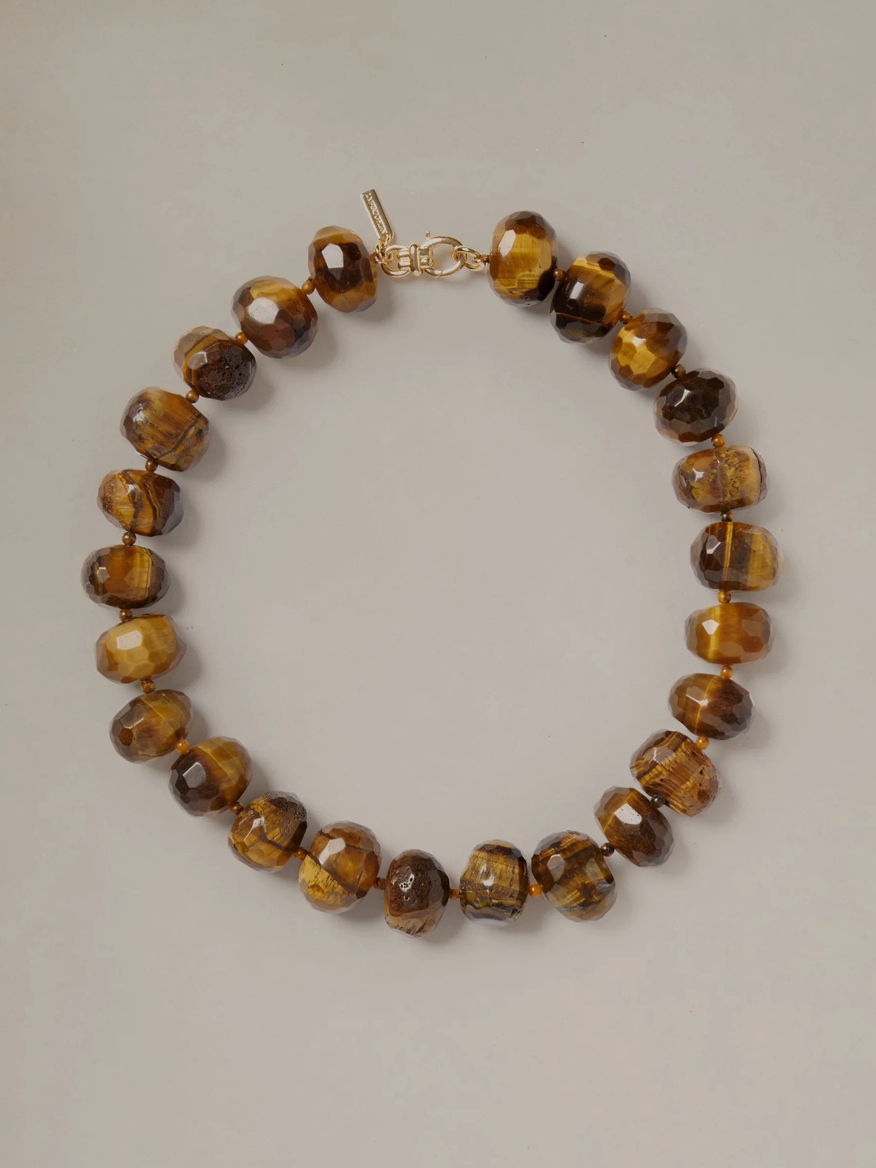 Brown Solid Tigers Eye Bead Necklace | Women's Jewelry | J.McLaughlin | J.McLaughlin