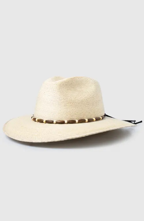 Manela Willow  Handwoven Straw Sun Hat - Bohemian Summer Fedora in Natural /Brown at Nordstrom, S... | Nordstrom