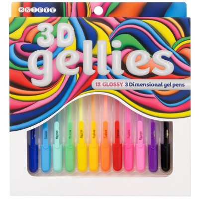 Snifty 12ct 3D Gellies Glossy Raised Ink Gel Pens | Target