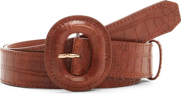 MANGO Croc Embossed Belt | Nordstrom | Nordstrom