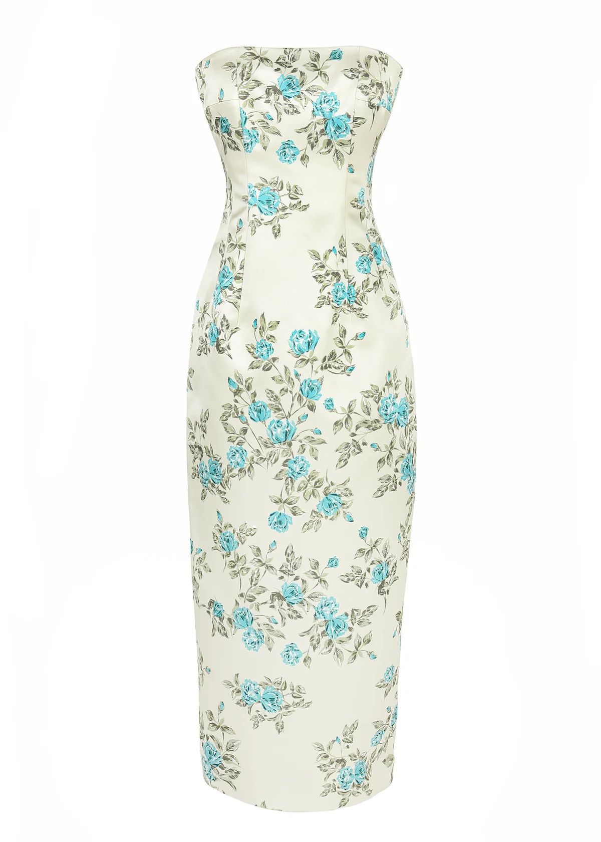 OTM Exclusive: Leila Floral Dress in Blue Turquoise | Over The Moon