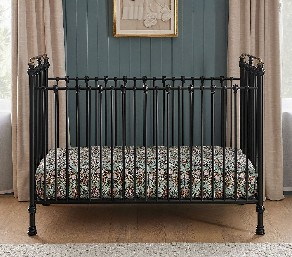Chris Loves Julia Convertible Iron Crib | Pottery Barn Kids