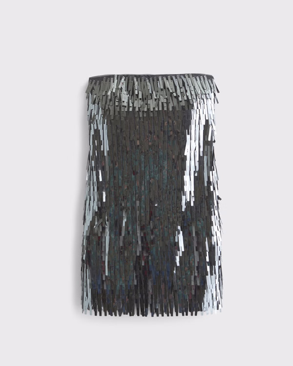 Women's The A&F Scarlett Strapless Fringe Skort | Women's Dresses & Jumpsuits | Abercrombie.com | Abercrombie & Fitch (US)