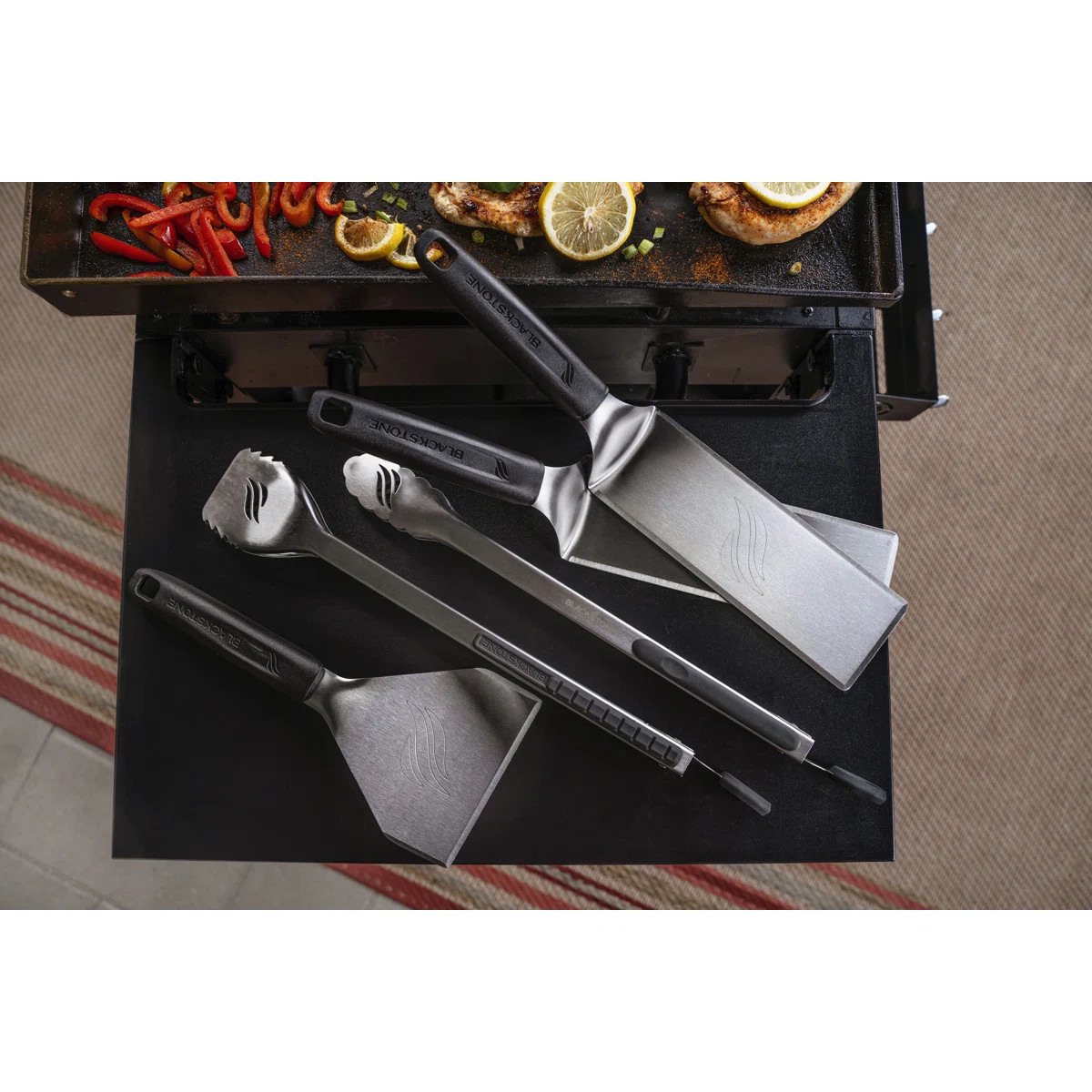 Blackstone Deluxe 6-Piece Stainless Steel Griddle Accessory Toolkit | Wayfair North America