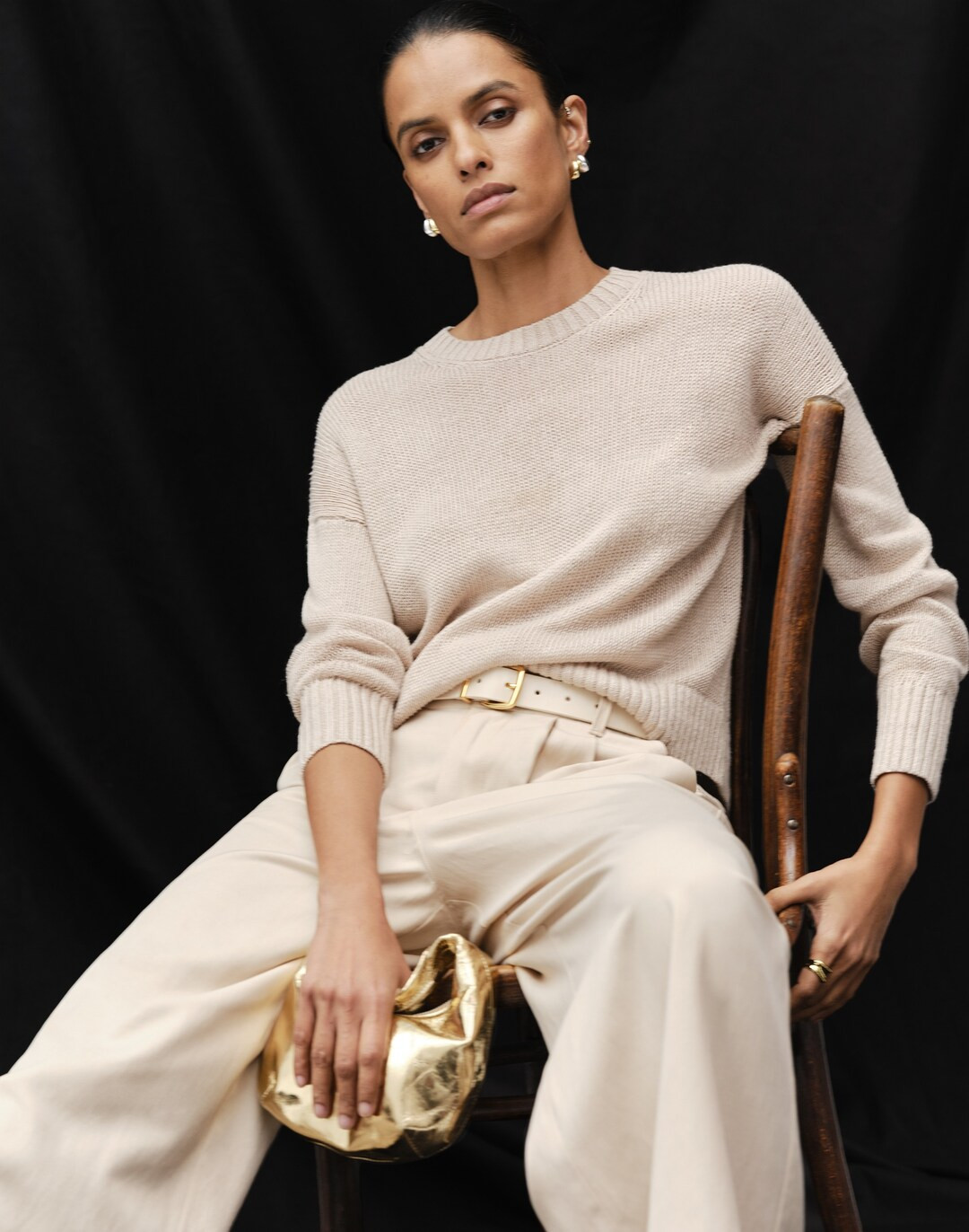 Linen Drop-Shoulder Sweater | Madewell