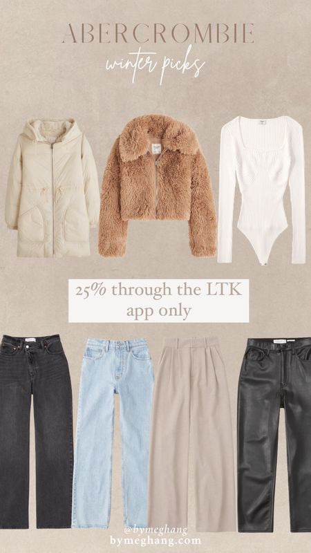 25% off Abercrombie when you shop through the LTK app and copy the code only! Best jeans, gift ideas, winter outfits, Abercrombie sale! 

#LTKsalealert #LTKunder100 #LTKstyletip