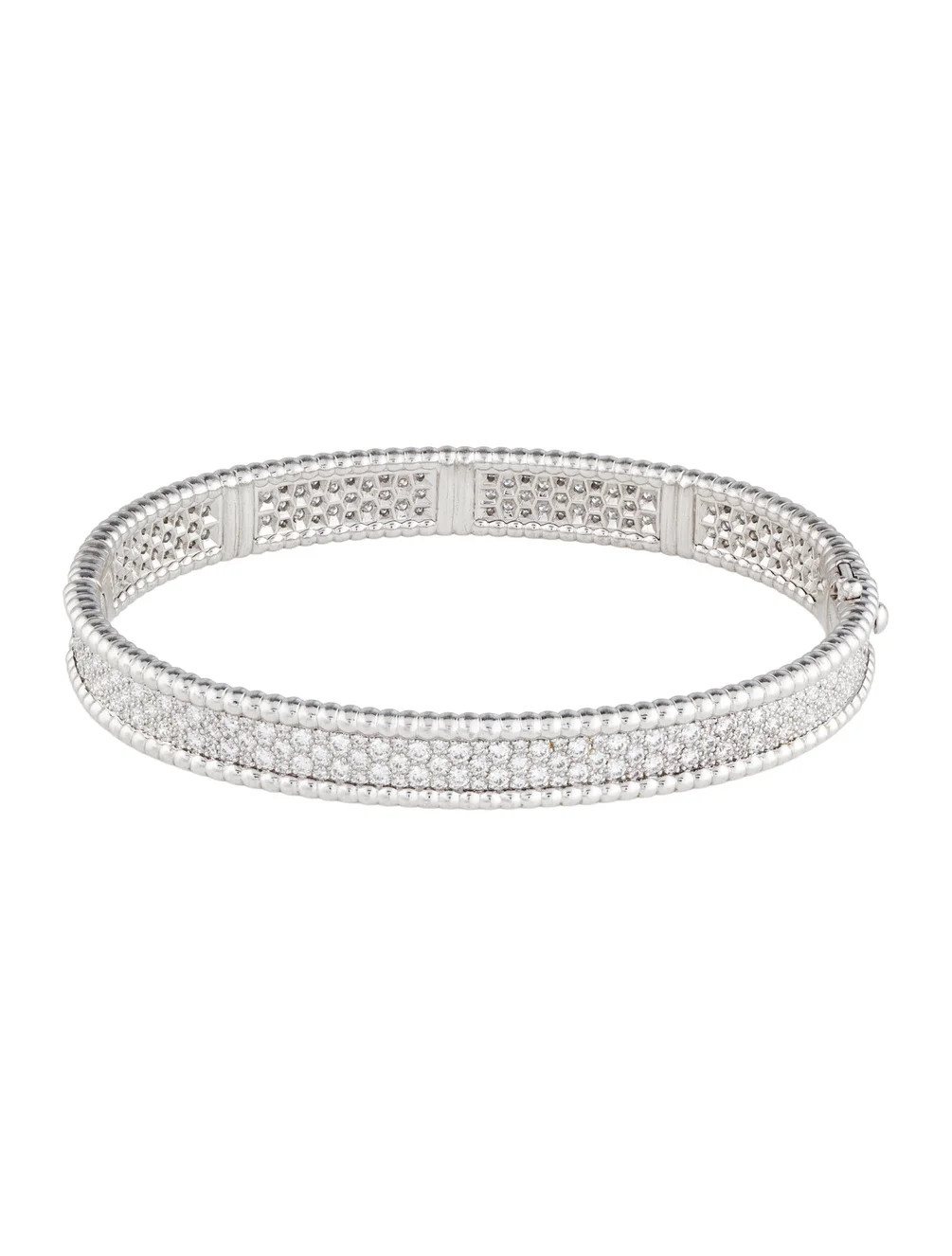 Perlée Diamonds Bracelet, 3 Rows, Medium Model | The RealReal