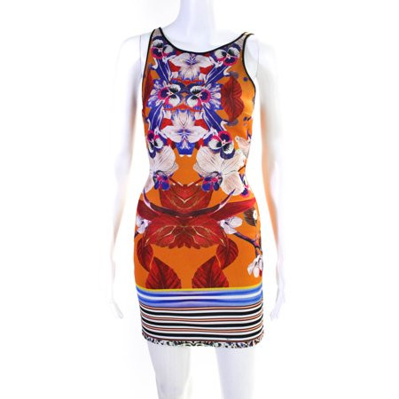 Pre-owned|Clover Canyon Women s Floral Sleeveless Mini Dress Orange Size XS | Walmart (US)