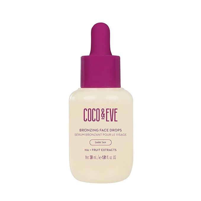 Coco & Eve Self Tanning Drops (Dark) - Customizable Gradual Face Tanner, Hydrating Bronzing Drops... | Amazon (US)