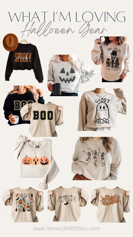 Get yourself geared up for #SpookySeason These Halloween sweatshirts are so cute and the reviews all say they are super soft!! 

#LTKHalloween #LTKsalealert #LTKSeasonal