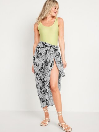 Floral-Print Sarong Scarf for Women | Old Navy (US)