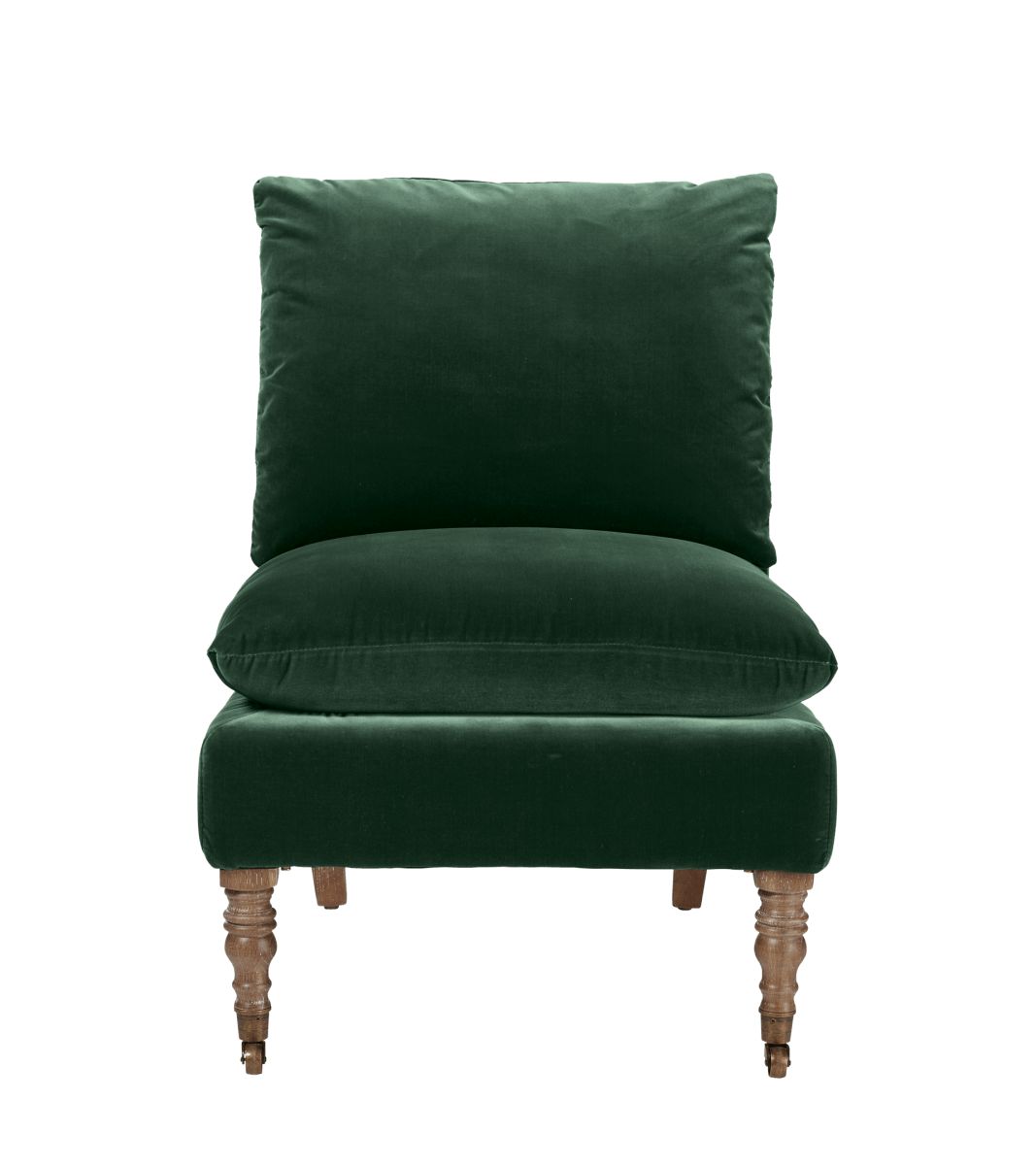 Apadana Armless Chair - Midnight Green | OKA US