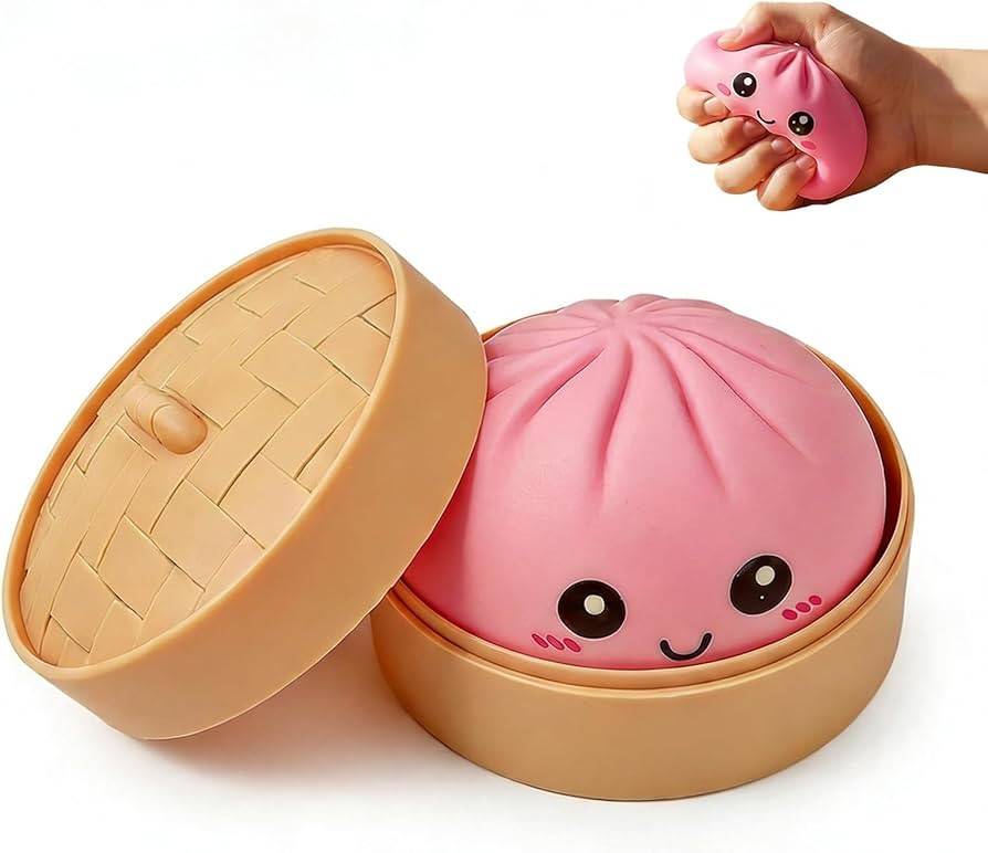 Giant Dumpling Squishy Stress Relief Desk Fidget ,Jumbo Soft Squeeze Decompression Squishy with S... | Amazon (US)