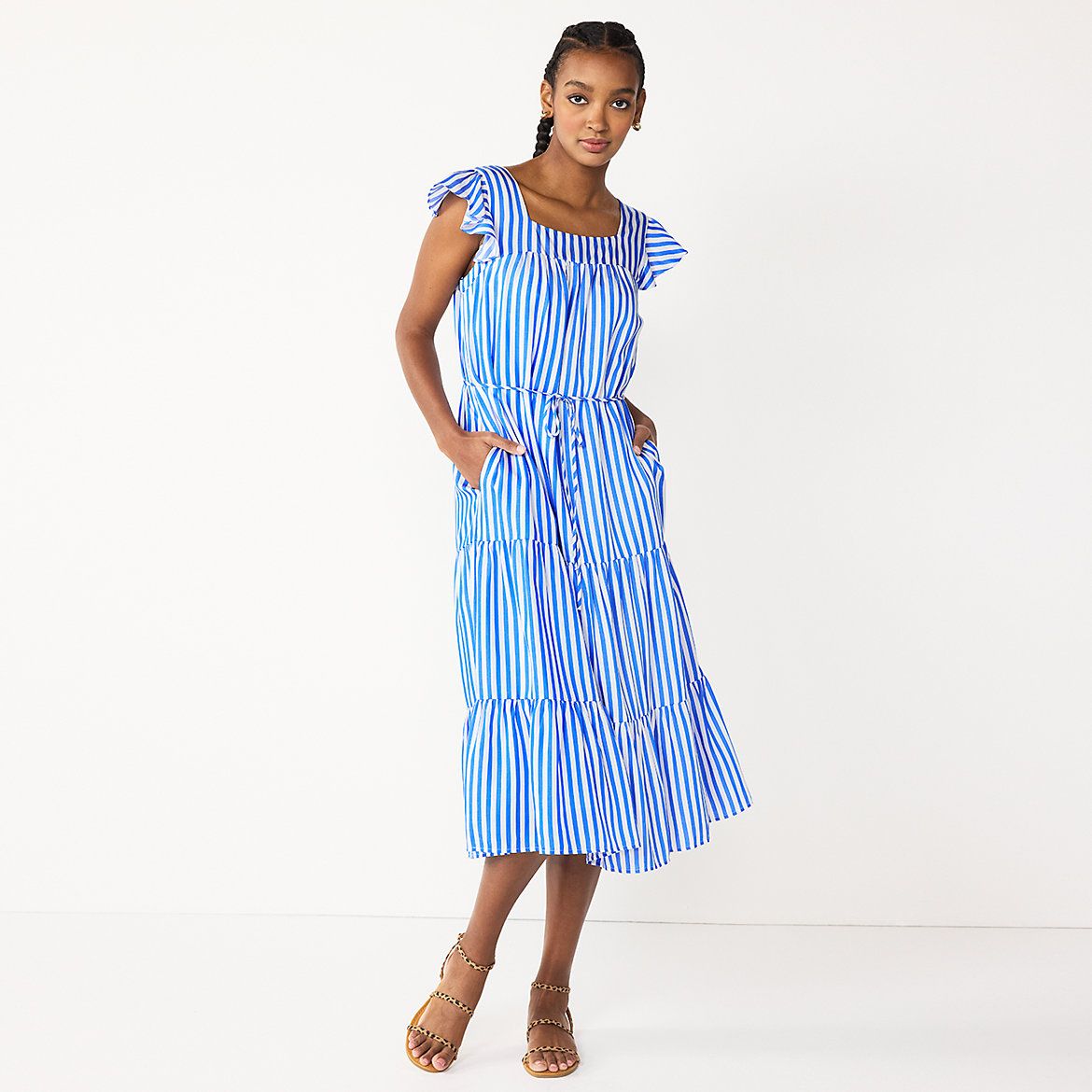 Women's DRAPER JAMES RSVP™ Print Midi Sun Dress | Kohl's