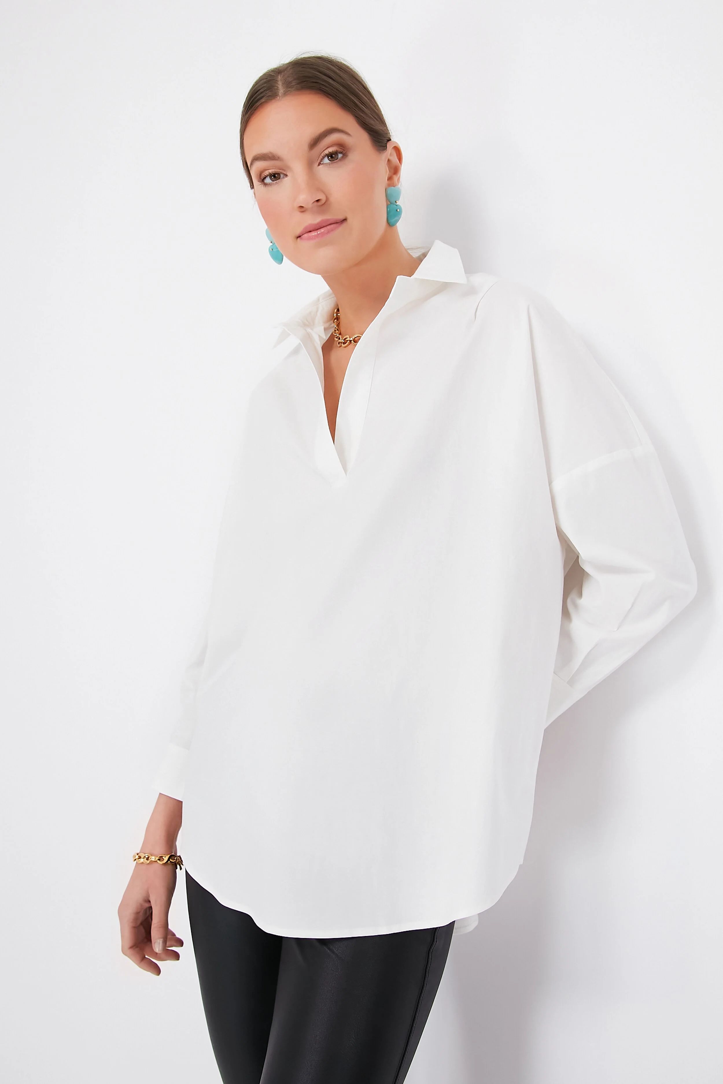 White Loudon Popover Shirt | Tuckernuck (US)