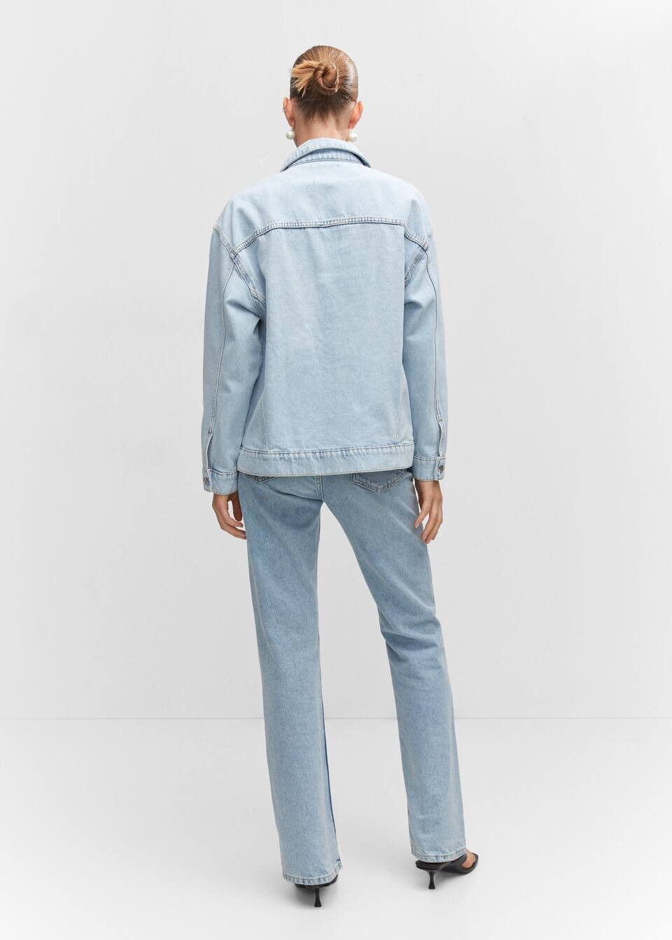Veste oversize denim -  Femme | Mango Suisse | Mango CH