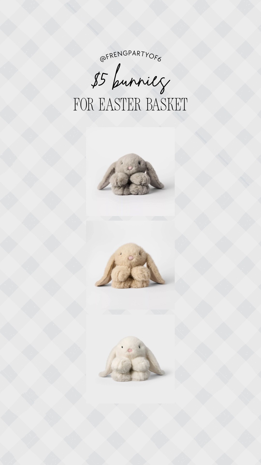 How cute are these $5 bunnies for Easter?! There’s also pink, blue and purple  

#LTKKids #LTKSeasonal