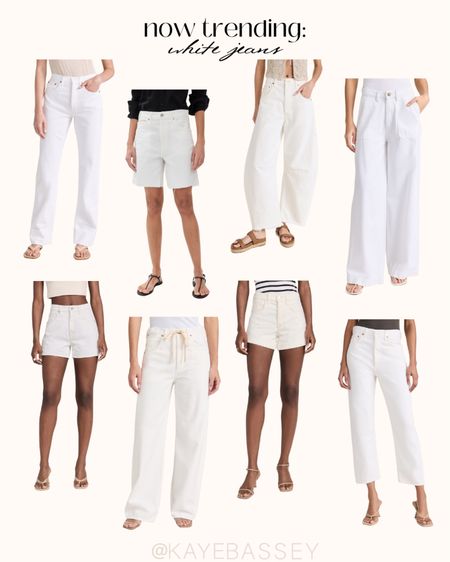 Now trending: white jeans white shorts white denim - perfect for the summer season Shopbop jeans #jeans #summer #denim #white #trends 

#LTKstyletip #LTKSeasonal #LTKworkwear
