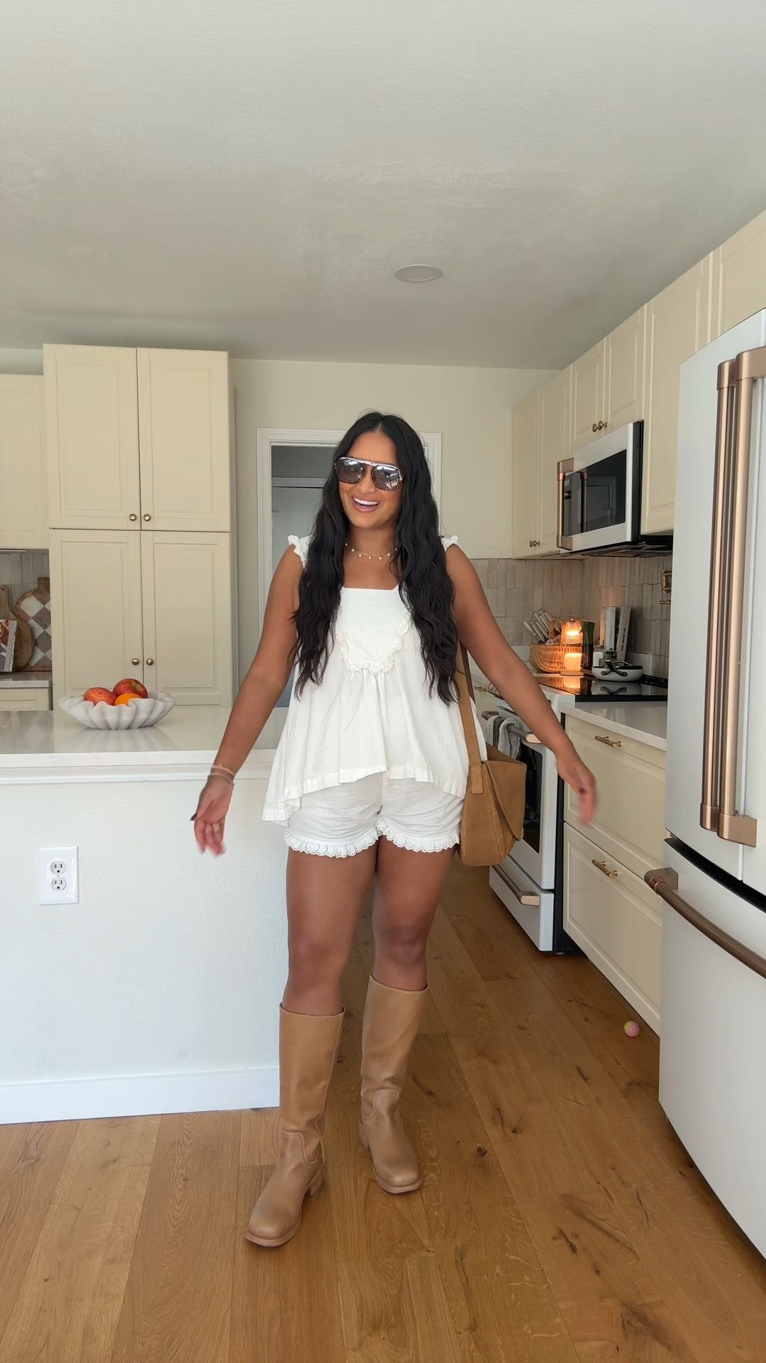 Fall transition outfit idea 🍂 styling my Piyama Set with my Steve Madden Riggs Boots which are inspired by the Frye Campus Boot!

#LTKNYFW #LTKSeasonal #LTKFallSale