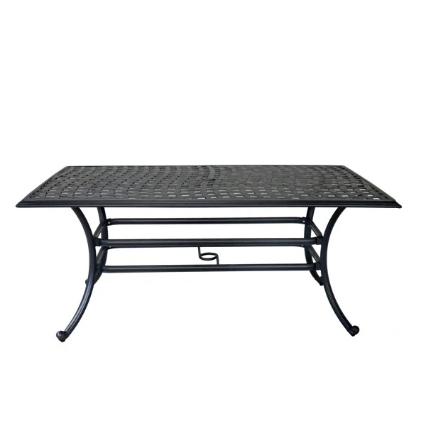 Annecorinne Rectangular Aluminum Outdoor Dining Table | Wayfair North America