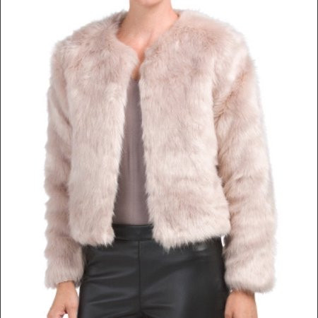 Carolina Belle Faux Fur Coat Size Small: S/Mauve | Walmart (US)