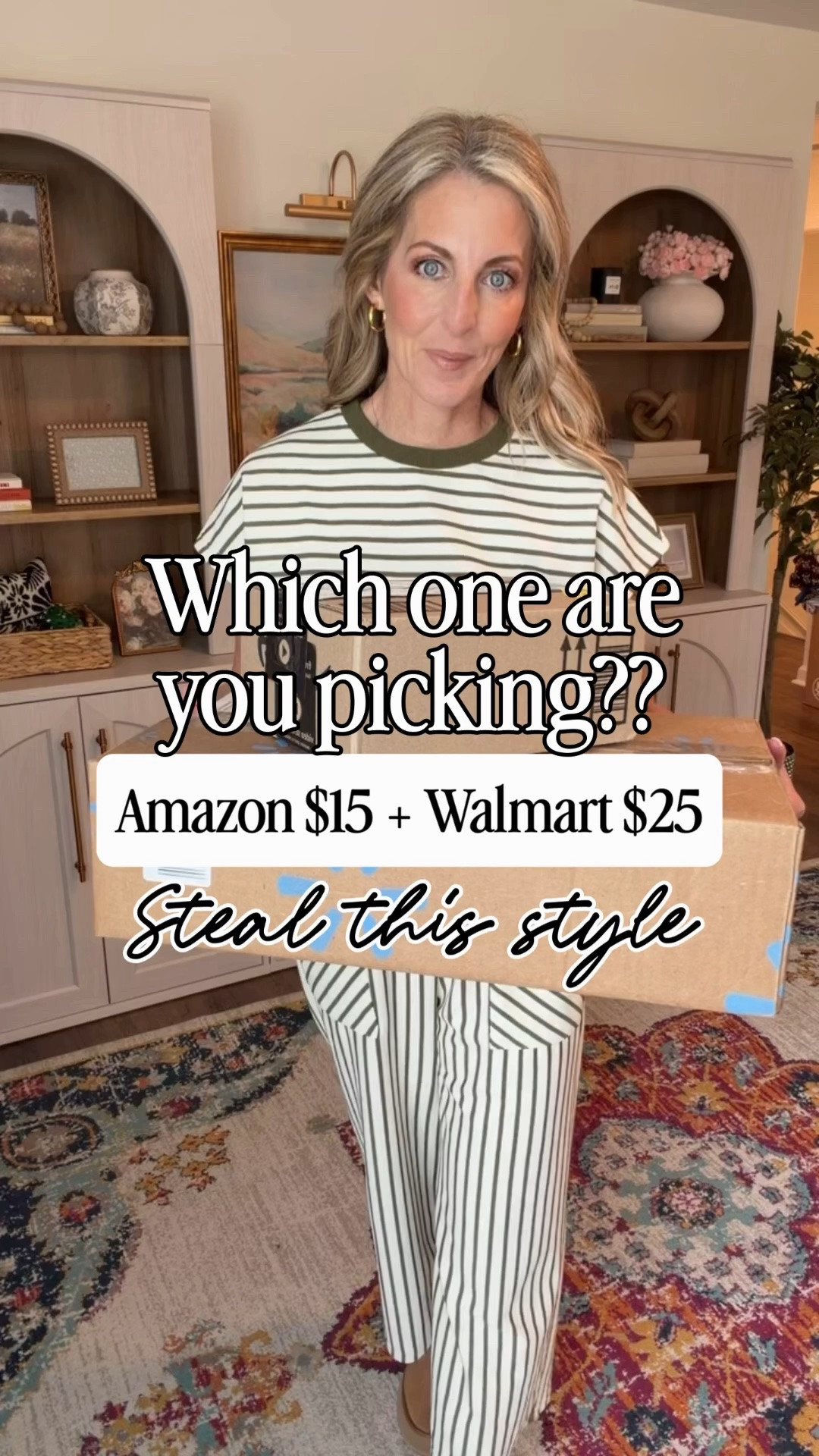 Y'all… Amazon and Walmart are not playing around and neither am I. Comment STYLE and I will send both links straight to your inbox! 

Two boxes showed up at my door and they solved my WHOLE day for less than $40 total. We are talking a $15 Amazon dress that is giving all the spring feels and a $25 Walmart lounge set that I genuinely never want to take off.  

🔗 Both looks are also linked on LTK for easy shopping! I am wearing an XS in both — I am 5'5" for reference 🤍