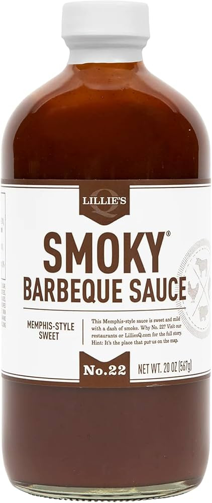 Lillie's Q - Smoky Barbeque Sauce, Gourmet BBQ Sauce, Sweet Brown Sugar BBQ Sauce, Mild Smoky Fla... | Amazon (US)