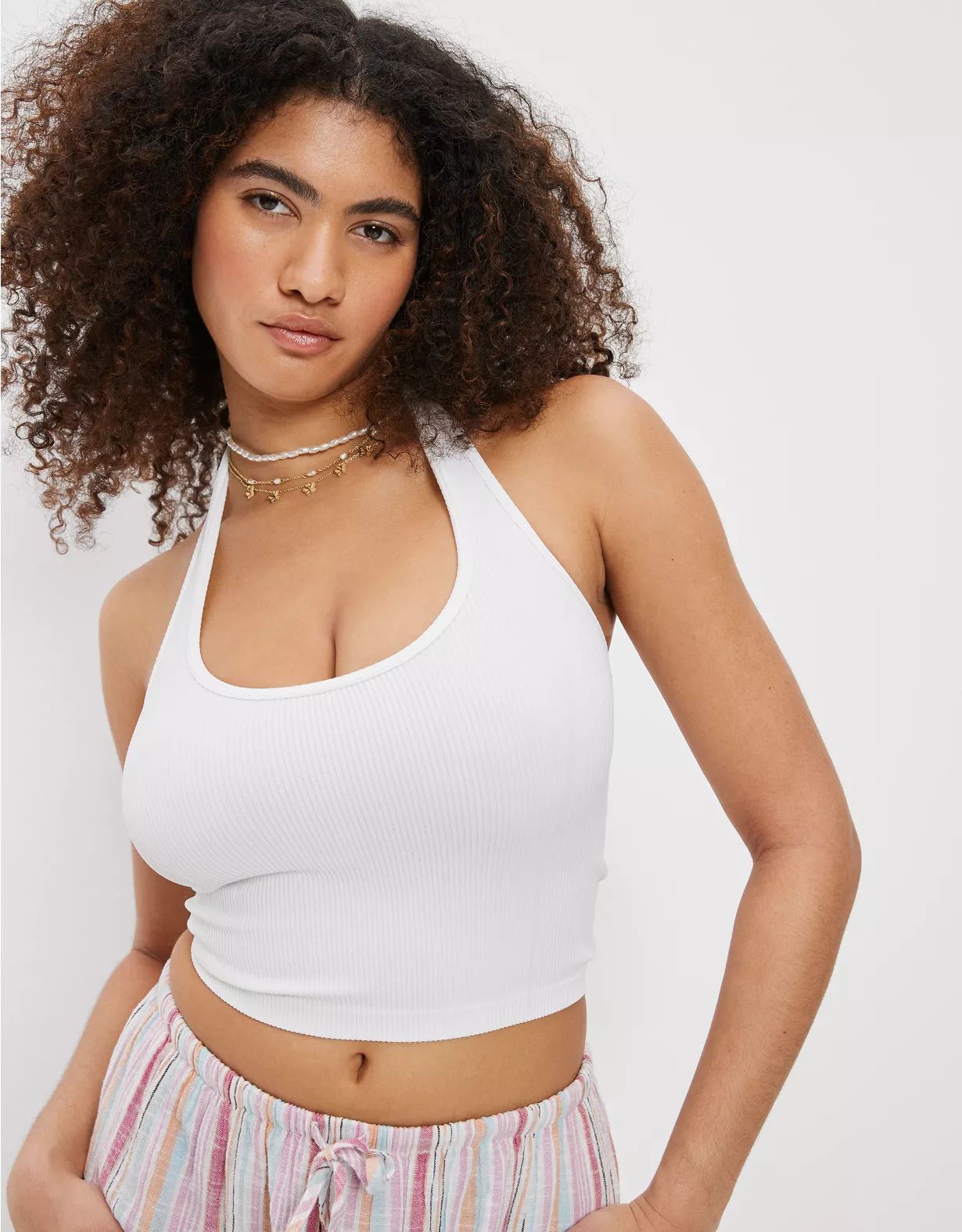 AE Super Seamless Halter Top | American Eagle Outfitters (US & CA)