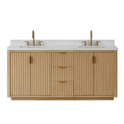 Adela 72" Double Bathroom Vanity Set | Wayfair North America