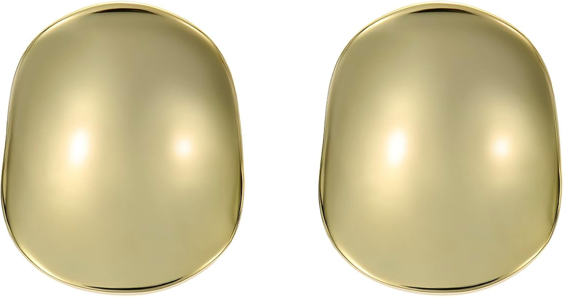 Ted Baker London Conya Concave Large Stud Earrings for Women (Gold) | Amazon (US)