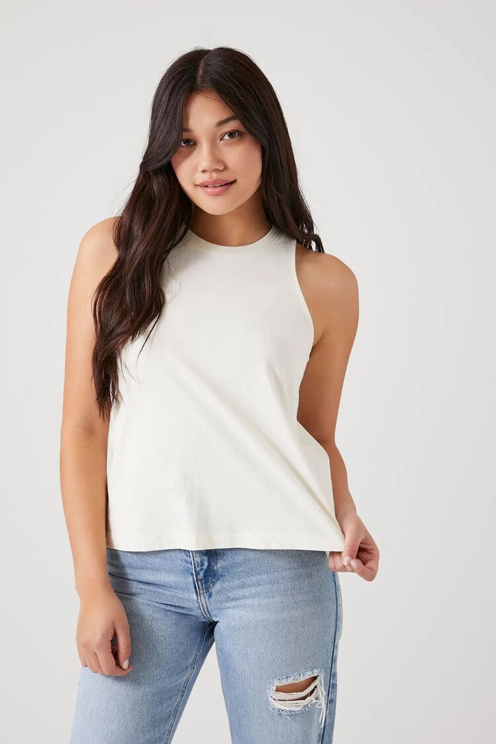 Mineral Wash Crew Tank Top | Forever 21 (US)