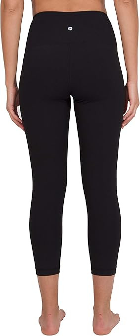 90 Degree By Reflex High Waist Squat Proof Capris - 22” Interlink Workout Capris | Amazon (US)