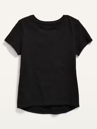 Short-Sleeve Softest Solid T-Shirt for Girls | Old Navy (US)