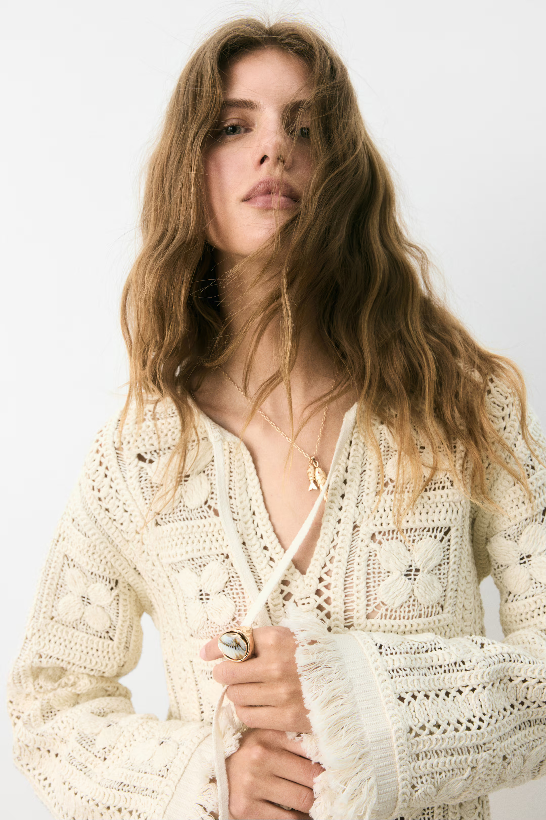 Crochet-Look Tunic Dress | H&M (US + CA)