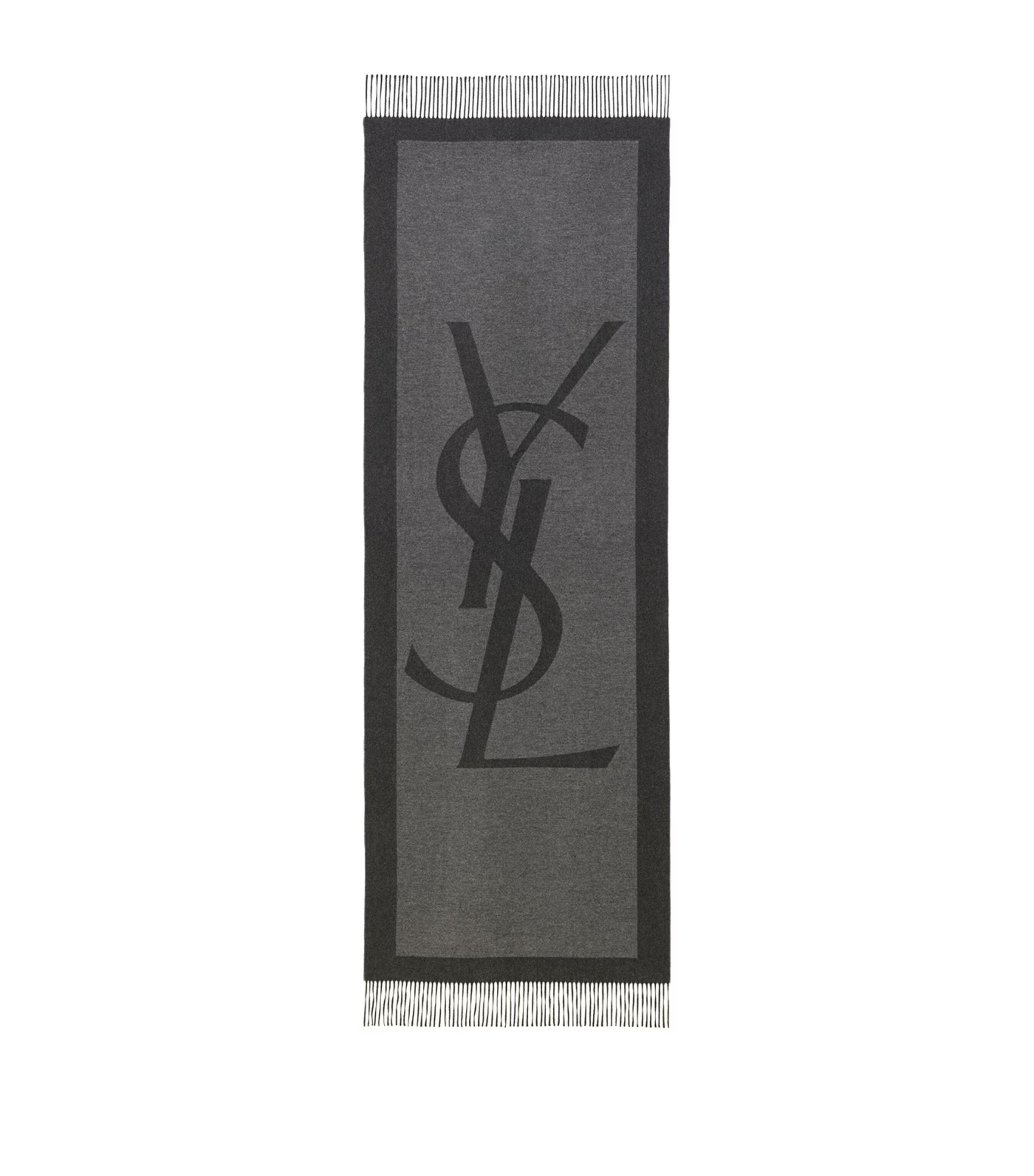 Grey Silk Logo Scarf | Harrods