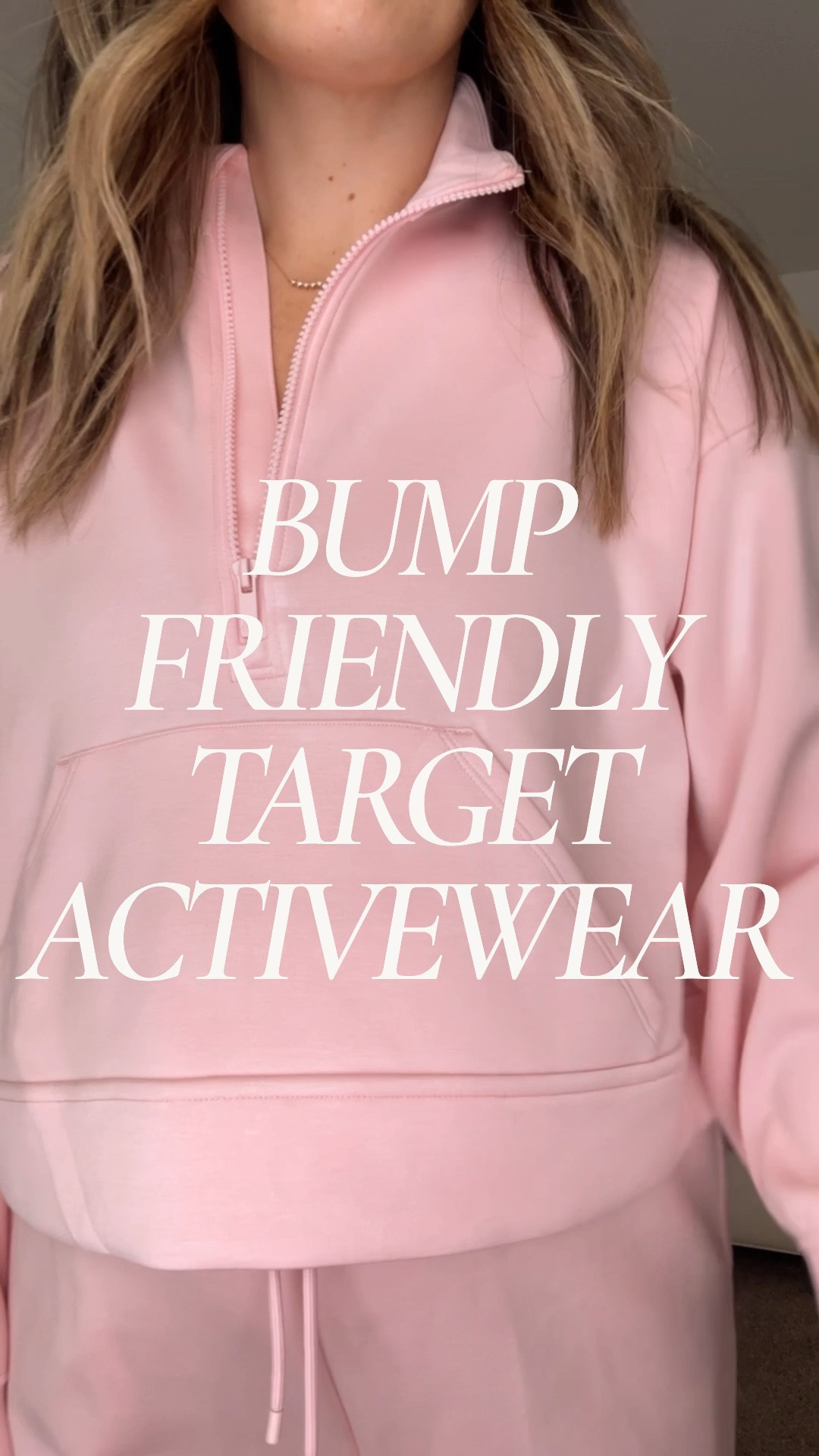 New bump friendly activewear at Target. Not true maternity so anyone can wear! Size up one for the bump. Half zip. Wide leg sweatpants. Active onesie. Quilted jacket. Leggings. Winter outfit. Spring style. Bump style. Mom outfits.

#LTKbump #LTKfitness #LTKstyletip