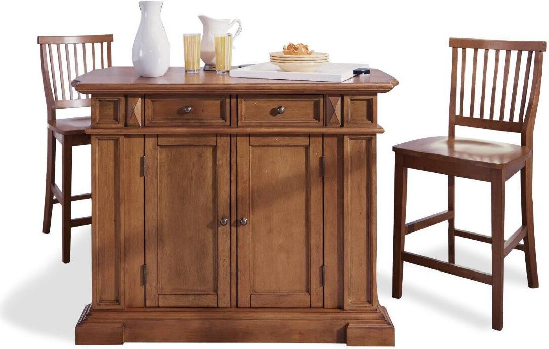 Montauk Brown Kitchen Island Set | 1stopbedrooms