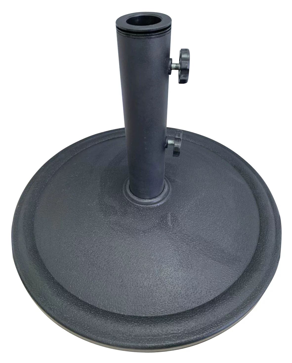 Mainstays 30 lbs Black Round Matte Concrete Patio Umbrella Base - Walmart.com | Walmart (US)