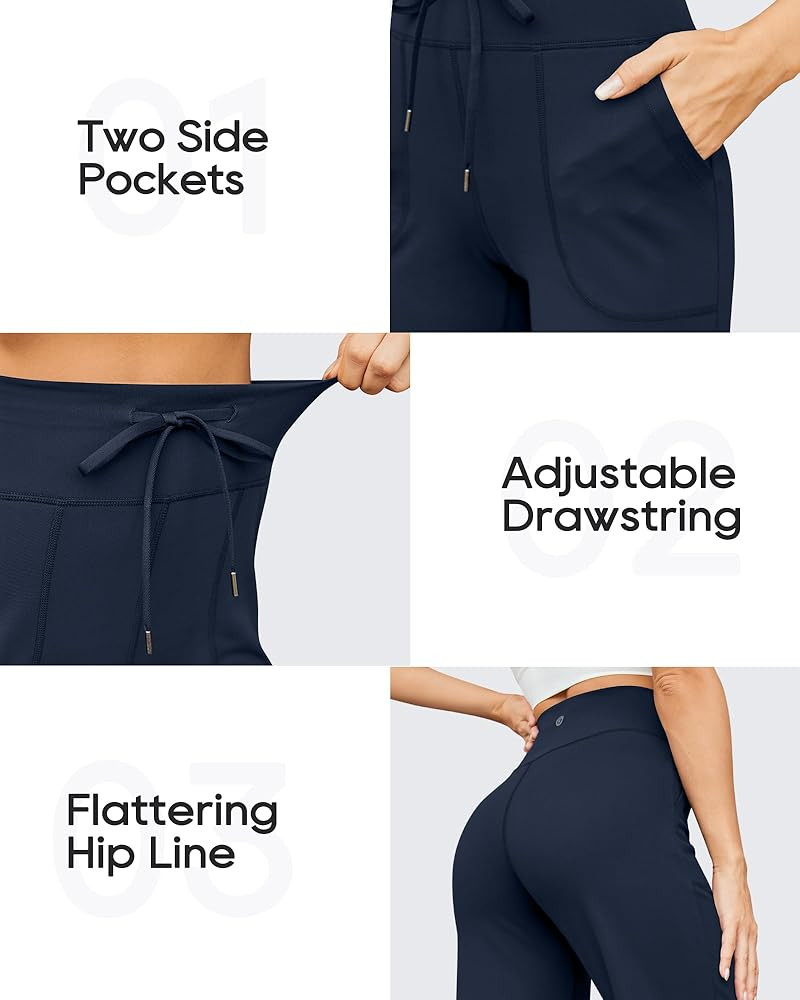 G4Free Wide Leg Pants for Women Yoga Pants High Waist Sweatpants with Pockets Stretch Lounge Pant... | Amazon (US)