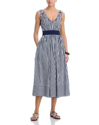 Stripe Popline Knit Tank Midi Dress - Exclusive | Bloomingdale's (US)