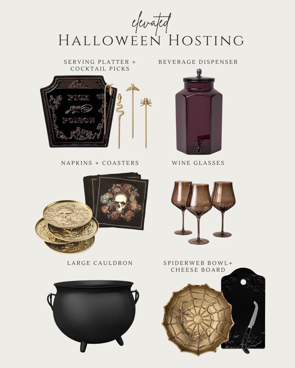 Throw a spooky soirée guests will never forget with these gorgeous, elevated Halloween hosting finds. 🕸️🕷️✨

#LTKFindsUnder50 #LTKHalloween #LTKHome