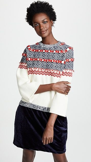 Mixed Media Fair Isle Sweater Dress | Shopbop
