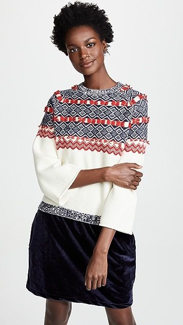 Mixed Media Fair Isle Sweater Dress | Shopbop