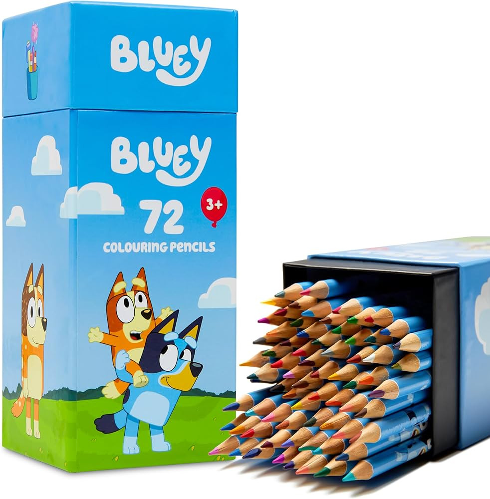 Bluey Colouring Pencils for Kids - 72 Pencils Colouring Box Colouring Set for Children Aged 3+ Gi... | Amazon (US)
