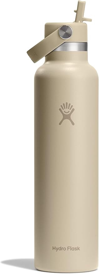 Hydro Flask Water Bottle - Insulated Stainless Steel - Straw Lid, Non Spill, Leakproof in 24 Oz O... | Amazon (US)